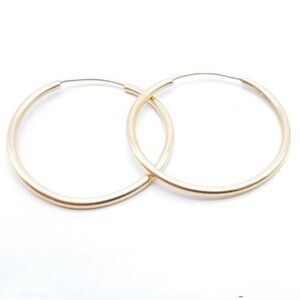 Vintage gold 14k hoops